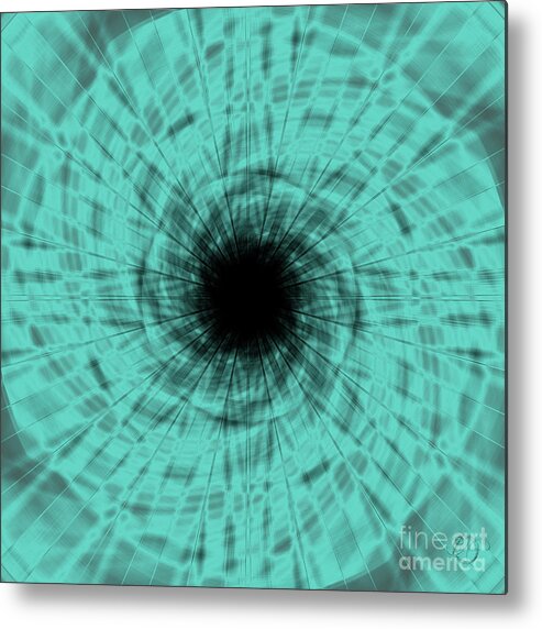 Patterns Metal Print featuring the painting Event Horizon Quadriptych 1 of 4 by Neece Campione