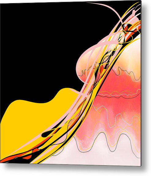  Metal Print featuring the digital art Fall Fire by Amber Lasche