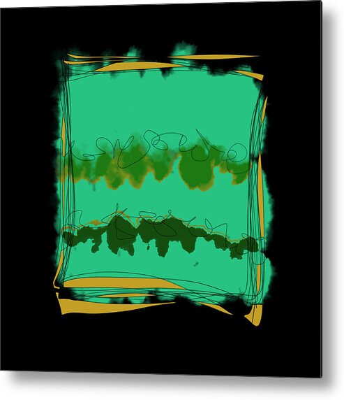  Metal Print featuring the digital art Falling into place by Amber Lasche