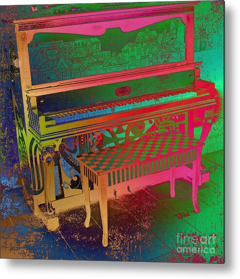 Piano Metal Print featuring the photograph Fantasy Piano by Linda Bianic