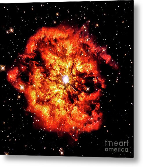 Astronomy Metal Print featuring the photograph Fiery Nebula M1-67 by M G Whittingham