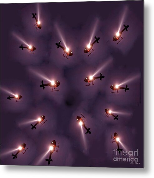 Aircrafts Metal Print featuring the digital art Fireflies by Walter Neal