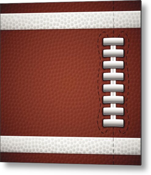 Recreational Pursuit Metal Print featuring the drawing Football Texture Background by Filo