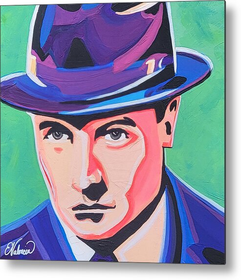 Mafia Metal Print featuring the painting Frankie The Razor Vina by Emanuel Alvarez Valencia