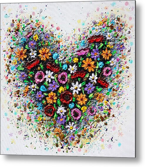 Heart Metal Print featuring the painting From the Heart by Amanda Dagg