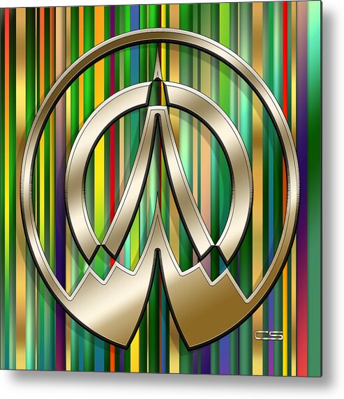 Staley Metal Print featuring the digital art Gold Design 28 by Chuck Staley