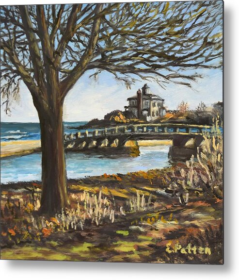 Good Harbor Beach Metal Print featuring the painting Good Harbor Beach by Eileen Patten Oliver