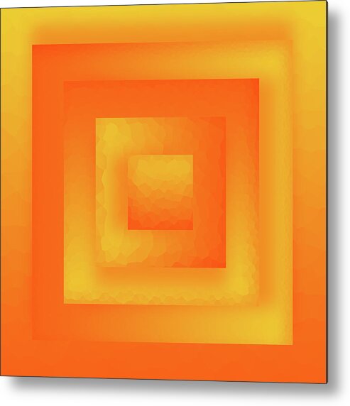 Abstract Metal Print featuring the digital art Sun Cube by Liquid Eye