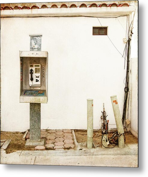 Telephone Metal Print featuring the photograph Hello by Carmen Kern
