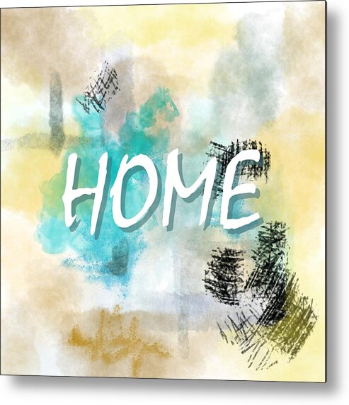 Home Sweet Home Metal Print featuring the digital art Home Sweet Home Abstract 68 by Lucie Dumas