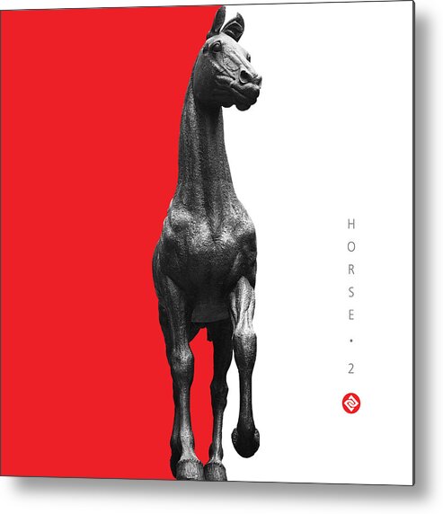 Horse Photographs Metal Print featuring the digital art Horse 2 by David Davies