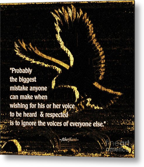 Leadership Metal Print featuring the digital art How to Hear Each Other by Aberjhani