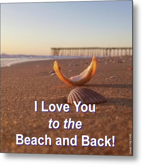 Beach Metal Print featuring the photograph I Love You to the Beach and Back by Robert Banach
