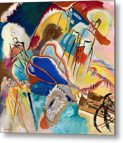 Improvisation No. 30 Metal Print featuring the painting Improvisation 30 by Wassily Kandinsky