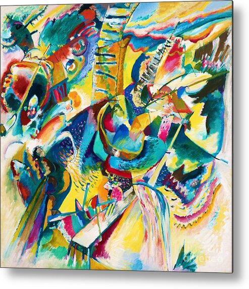 Improvisation Gorge Metal Print featuring the painting Improvisation Gorge or Improvisation Klamm by Wassily Kandinsky