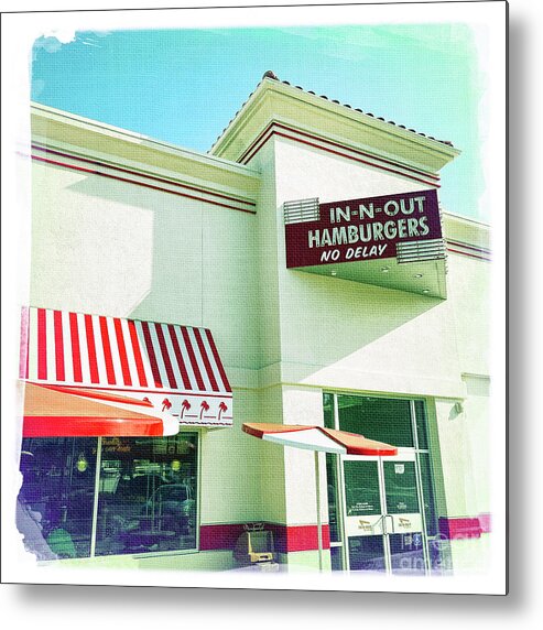 In-n-out Hamburgers Metal Print featuring the photograph In-n-out Hamburgers by Nina Prommer