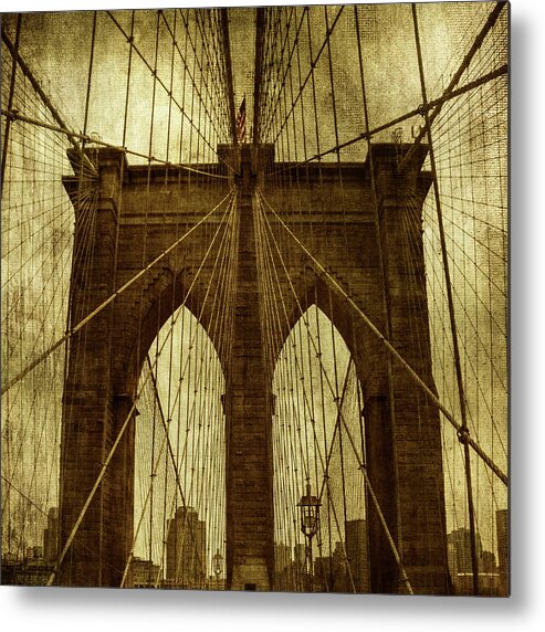 Brooklyn Metal Print featuring the photograph Industrial Spiders by Andrew Paranavitana