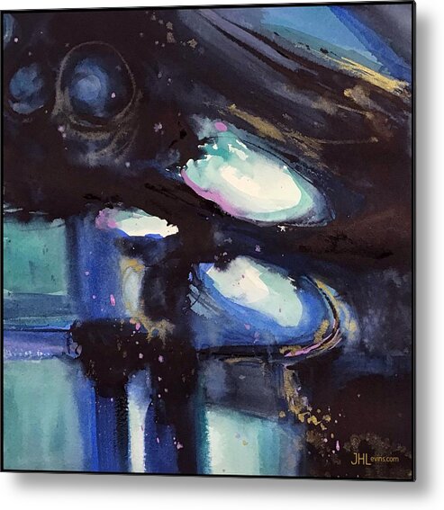 Abstract Metal Print featuring the painting Infinite by Judith Levins