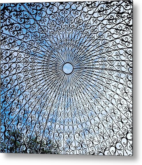 Iron Metal Print featuring the photograph Iron Lace Dome by Vicki Noble