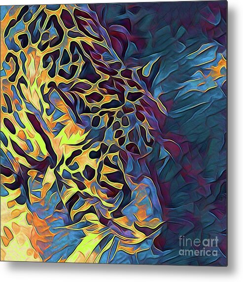 Wildlife Metal Print featuring the photograph Jaguar Abstract Animal by Philip Preston