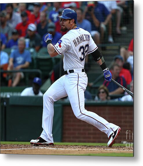 Second Inning Metal Print featuring the photograph Josh Hamilton by Sarah Crabill