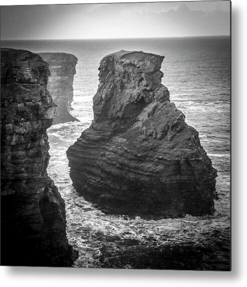 Kilkee Metal Print featuring the photograph Kilkee Sea Stack by Mark Callanan