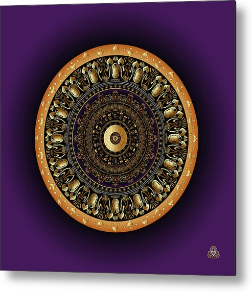 Mandala Metal Print featuring the digital art Kuklos No 4359 by Alan Bennington