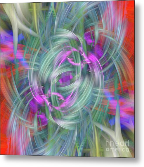 Abstract Metal Print featuring the photograph Love Knots by Cathy Donohoue