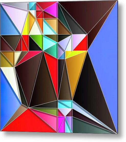 Making Angles Metal Print featuring the digital art Making Angles by Kellice Swaggerty