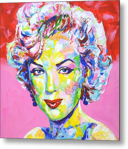 Marilyn Monroe Metal Print featuring the painting Marilyn Monroe 3 by Iryna Kastsova