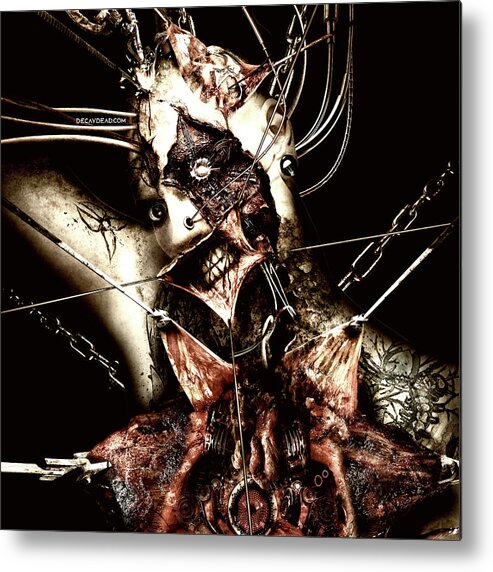 Dark Metal Print featuring the digital art Mayhem by Argus Dorian