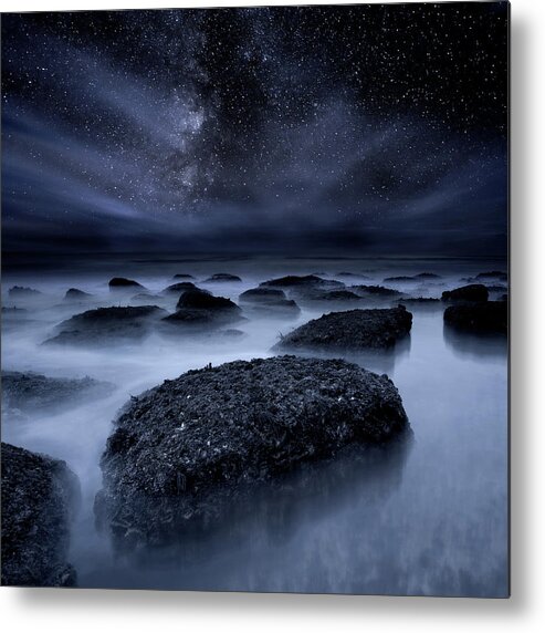 Night Metal Print featuring the photograph Midnight Blues by Jorge Maia