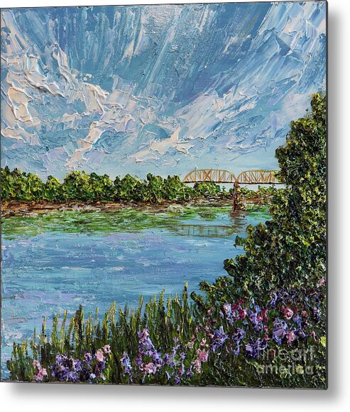 Missouri Metal Print featuring the painting Missouri Morning SOLD by Linda Donlin