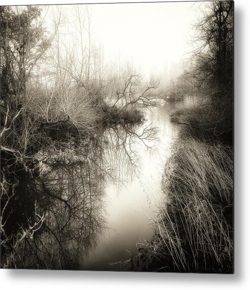 Misty Metal Print featuring the photograph Misty river by Chris Clark