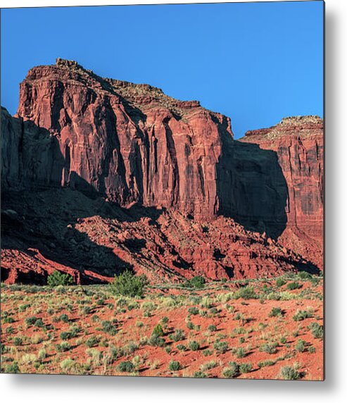 Brighams Tomb Metal Print featuring the photograph Monument Valley Brighams Tomb 2 to 1 Ratio by Aloha Art