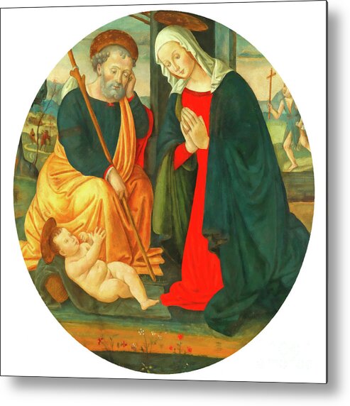 Nativity Metal Print featuring the photograph Nativity Scene in 15th Century by Munir Alawi