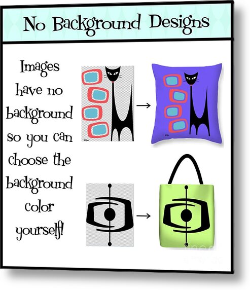  Metal Print featuring the digital art New No Background by Donna Mibus