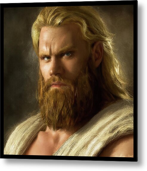 Norse Metal Print featuring the digital art Norse Warrior 1 by Shawn Dall