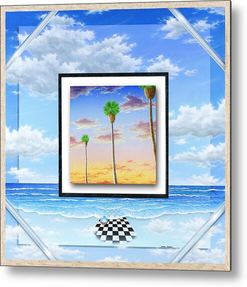 Ocean Metal Print featuring the painting Noteworthy Aspirations by Snake Jagger