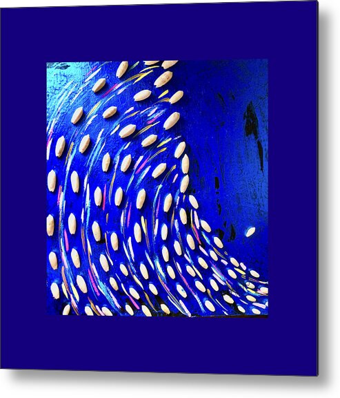 Coquillage Metal Print featuring the painting Ocean de Coquillages by Medge Jaspan