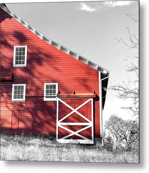 Barn Metal Print featuring the photograph Old Red by Bonnie Bruno