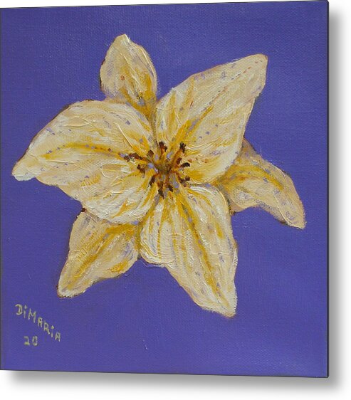 Realism Metal Print featuring the painting One Day Lilly by Donelli DiMaria