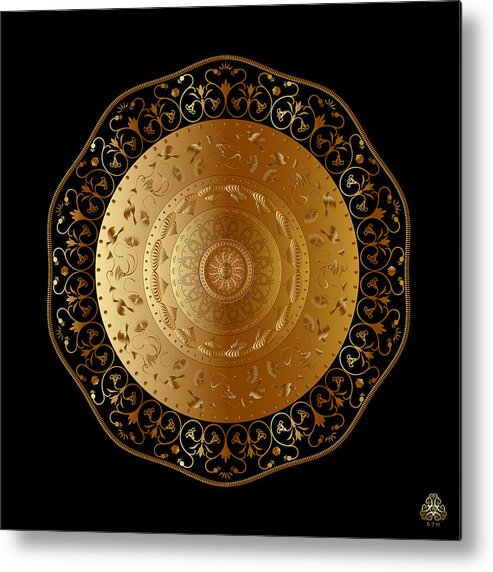 Mandala Metal Print featuring the digital art Ornativo Vero Circulus No 4204 by Alan Bennington