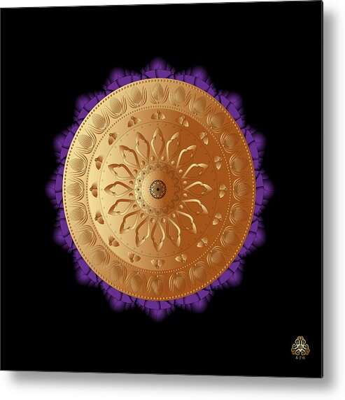 Mandala Graphic Design Metal Print featuring the digital art Ornativo Vero Circulus No 4224 by Alan Bennington