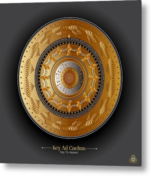 Mandala Graphic Metal Print featuring the digital art Ornativo Vero Circulus No 4266 by Alan Bennington