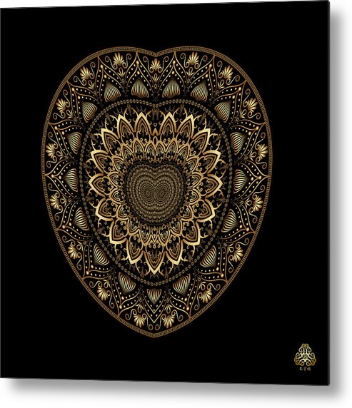 Mandala Graphic Metal Print featuring the digital art Ornativo Vero Circulus No 4272 by Alan Bennington