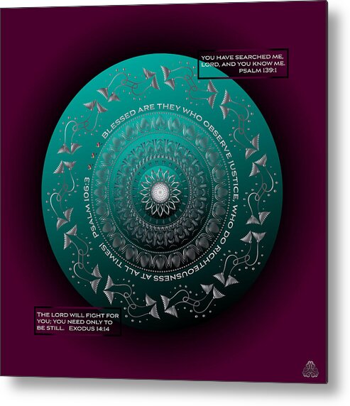Mandala Metal Print featuring the digital art Ornativo Vero Circulus No 4287 by Alan Bennington