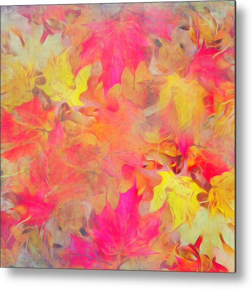 Leaves Metal Print featuring the photograph Painterly Autumn Leaves by Aimee L Maher ALM GALLERY