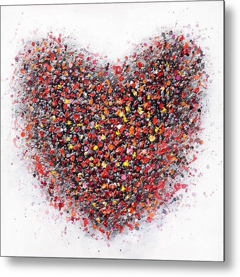 Heart Metal Print featuring the painting Passion by Amanda Dagg