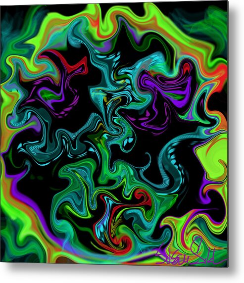 Passionate Fury Metal Print featuring the digital art Passionate Fury by Susan Fielder